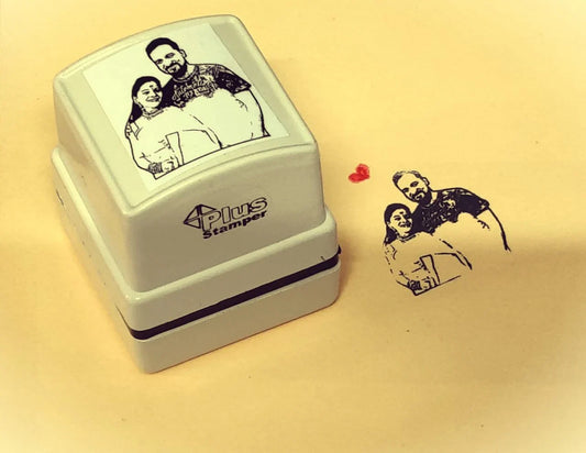 Custom Face Stamp | Personalized Photo Rubber Stamp