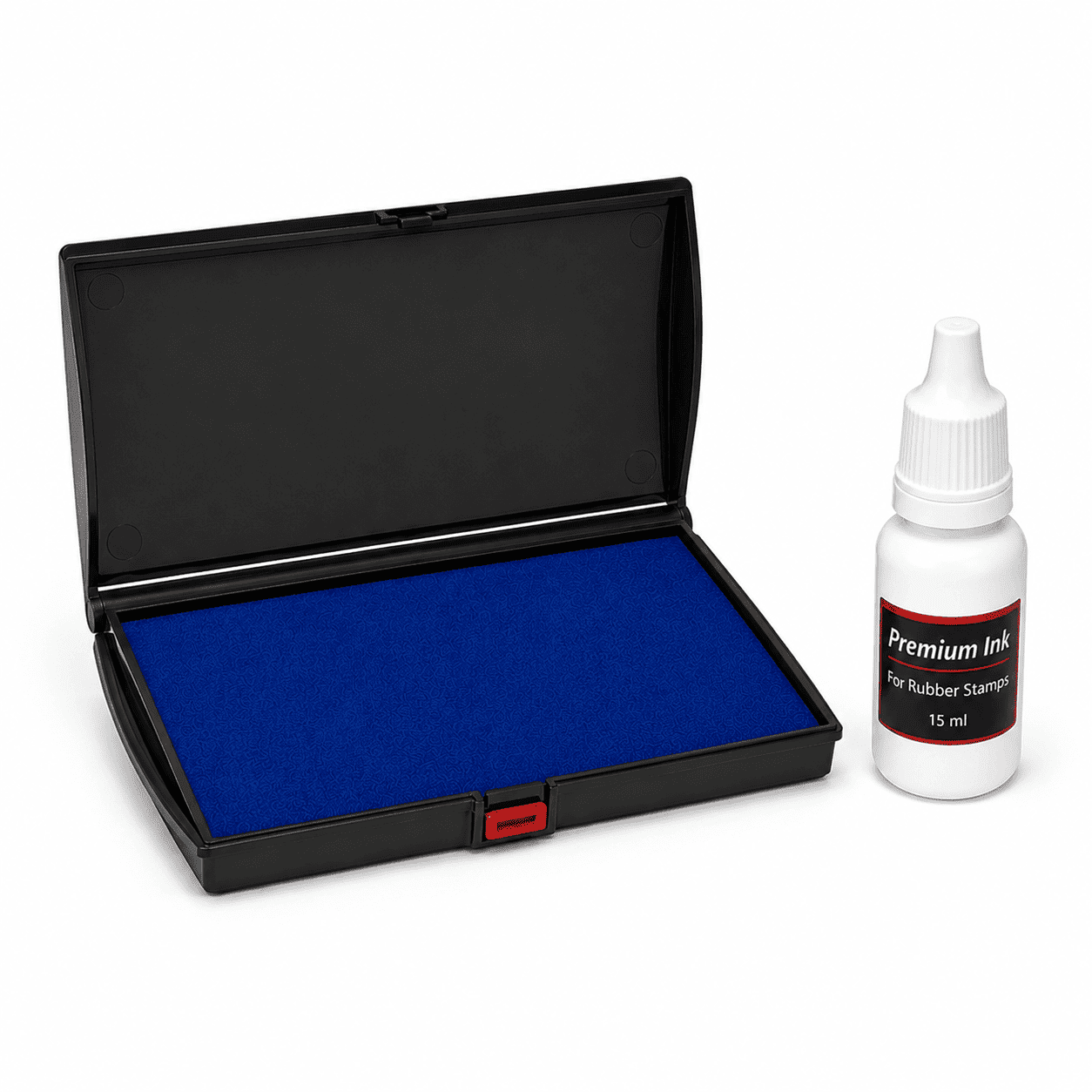 Large Ink Pad (6×4 inch) for Custom Rubber Stamps – with 15 ml Premium Ink
