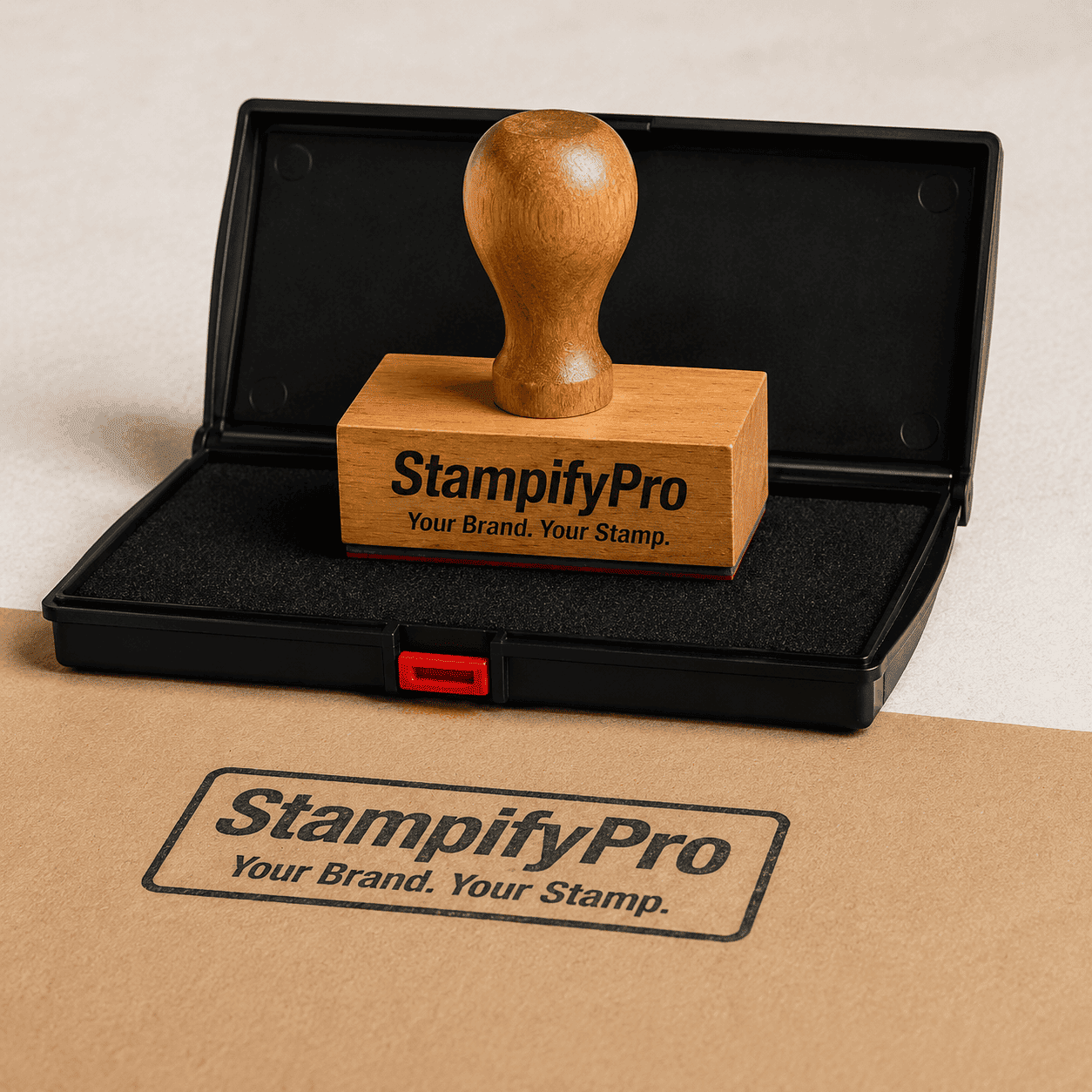 Large Ink Pad (6×4 inch) for Custom Rubber Stamps – with 15 ml Premium Ink