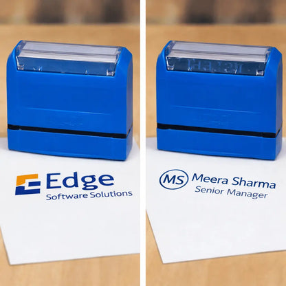 Permanent branding stamp for courier bags