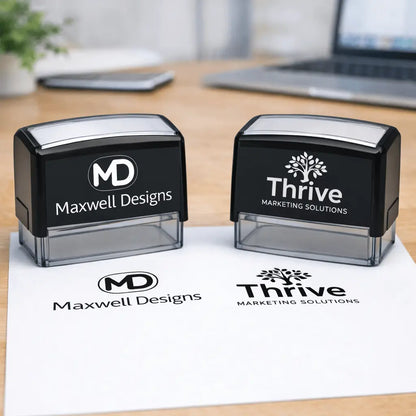Waterproof logo stamp impression on plastic packaging