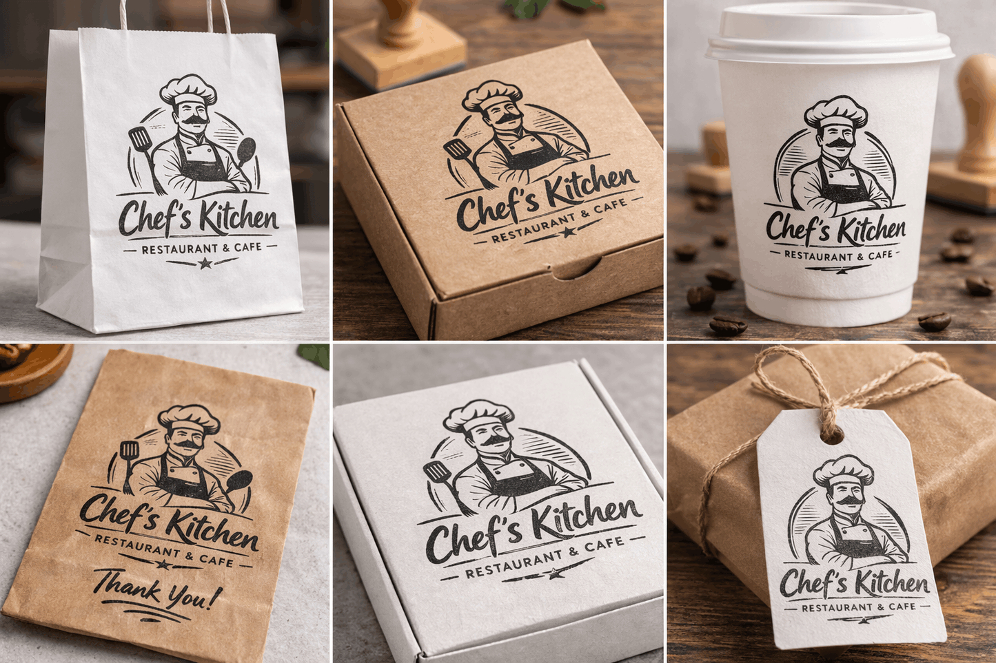 Custom logo stamp for small business packaging