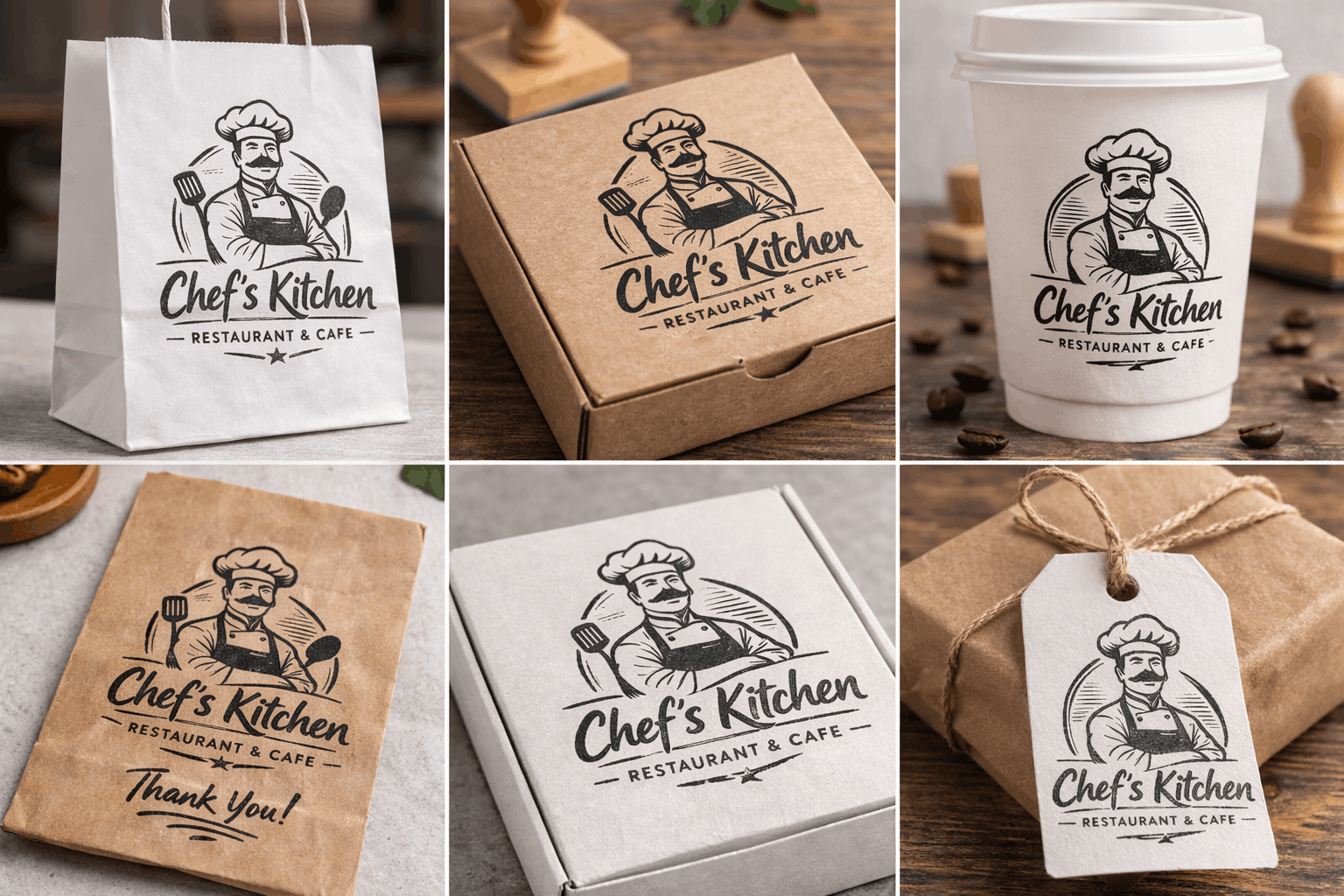 Custom logo stamp for small business packaging