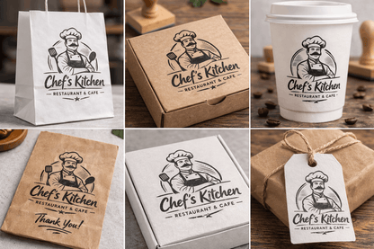 Custom logo stamp for small business packaging