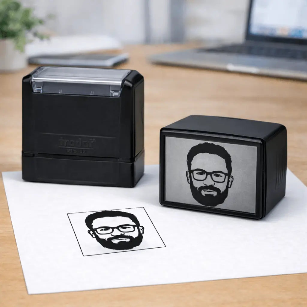 Custom pre-ink stamp with waterproof ink