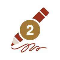 Digital preview of custom logo stamp before production